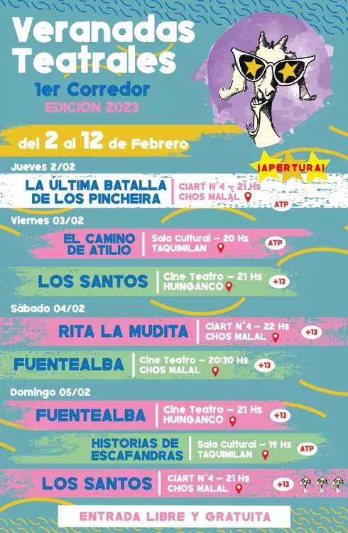 Veranadas teatrales 1 sem