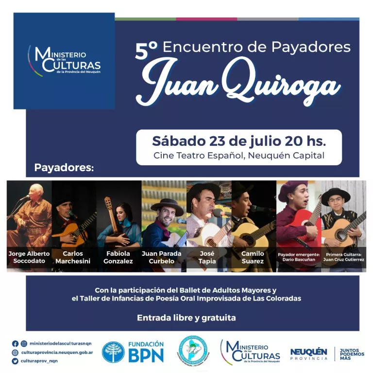 5° Encuentro de Payadores y Payadoras en el Cine Teatro Español