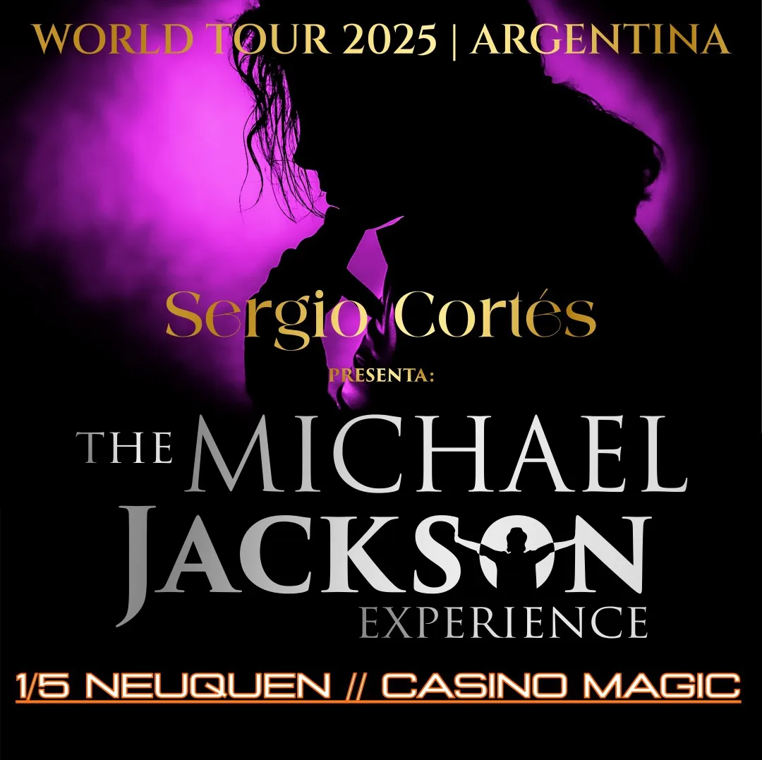 Sergio Cortés, el doble oficial de Michael Jackson llega al Casino Magic de Neuquén en una gira histórica