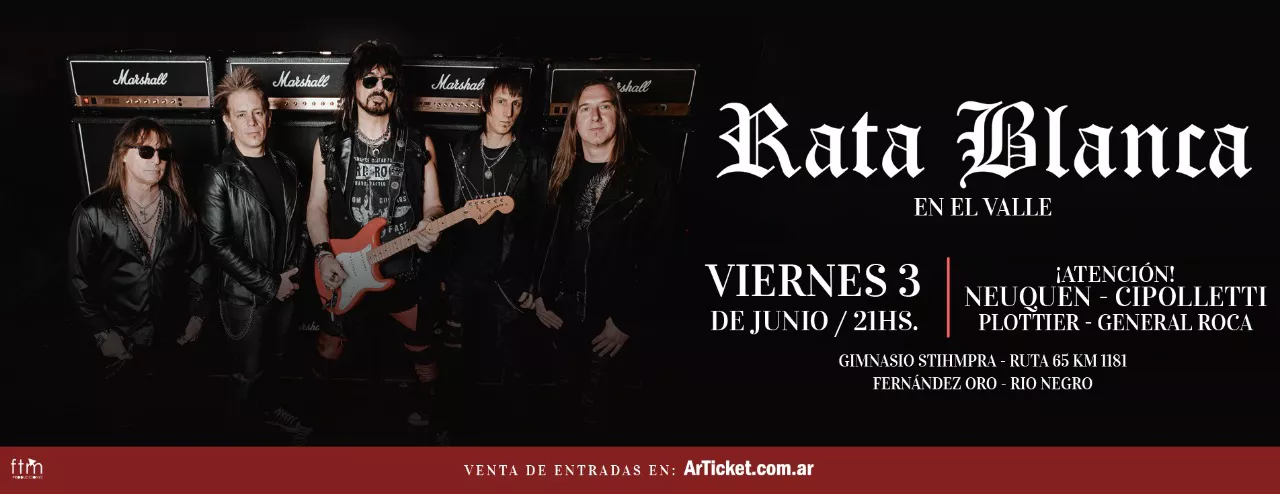 Rata Blanca en Fernández Oro