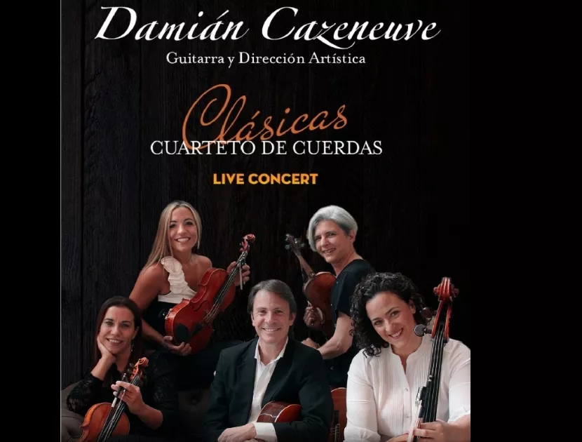 concierto Damian Cazeneuve cuarteto de cuerdas