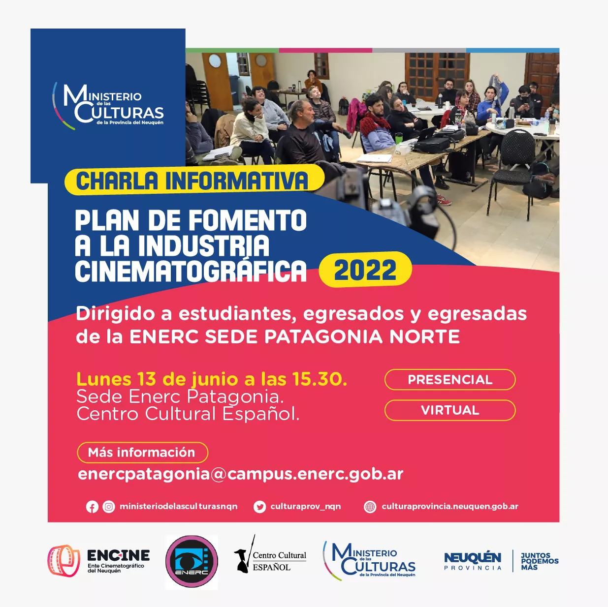 Charla sobre el Plan de Fomento Audiovisual en Neuquén