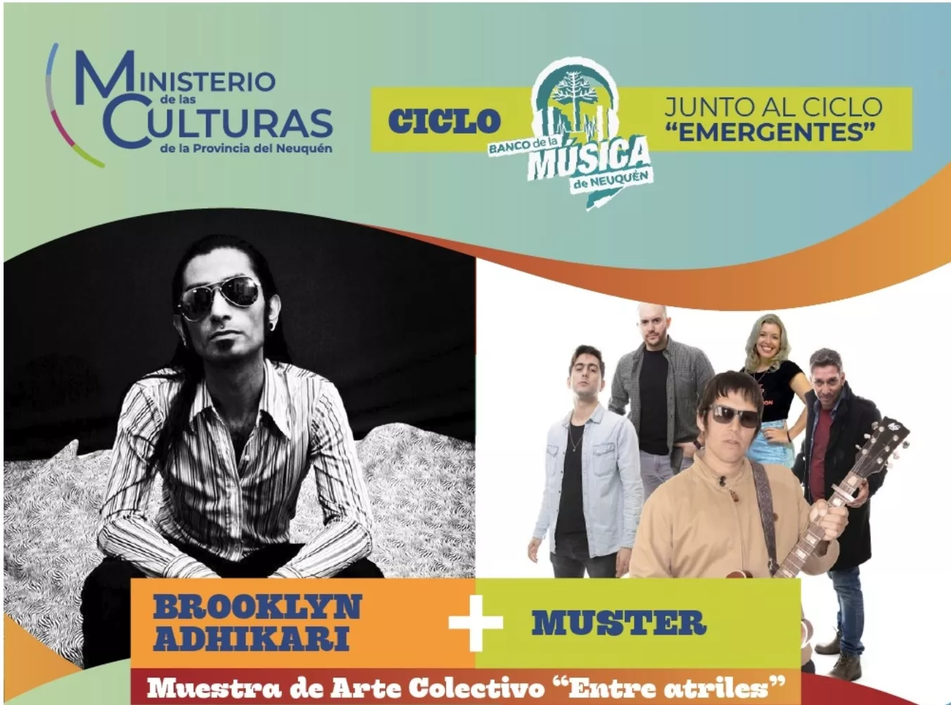 Brooklyn Adhikari y Muster en el ciclo de Artistas Emergentes