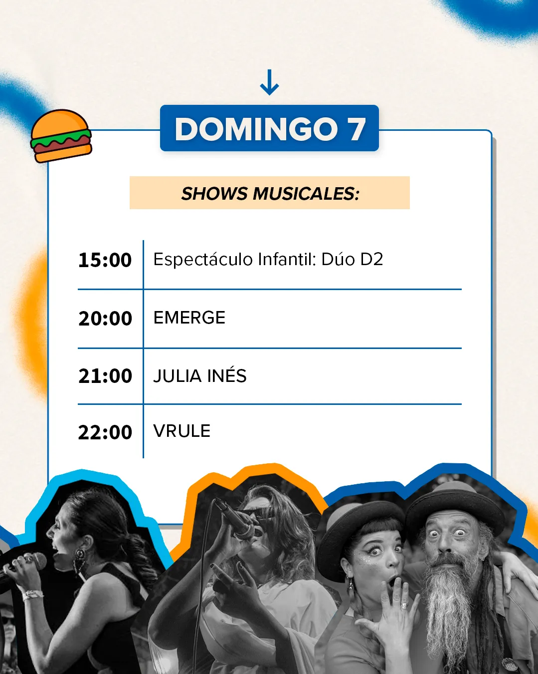 La música se suma a los sabores! 🎶Este finde en el Confluencia de Sabores disfrutá de shows en  (1)