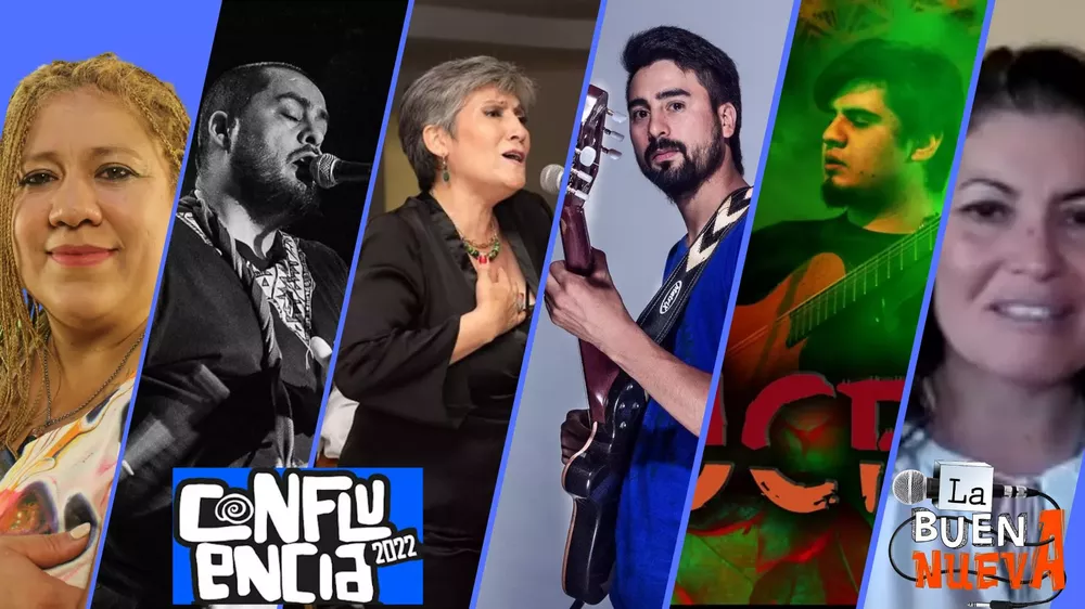 artistas regionales en la fiesta de la confluencia