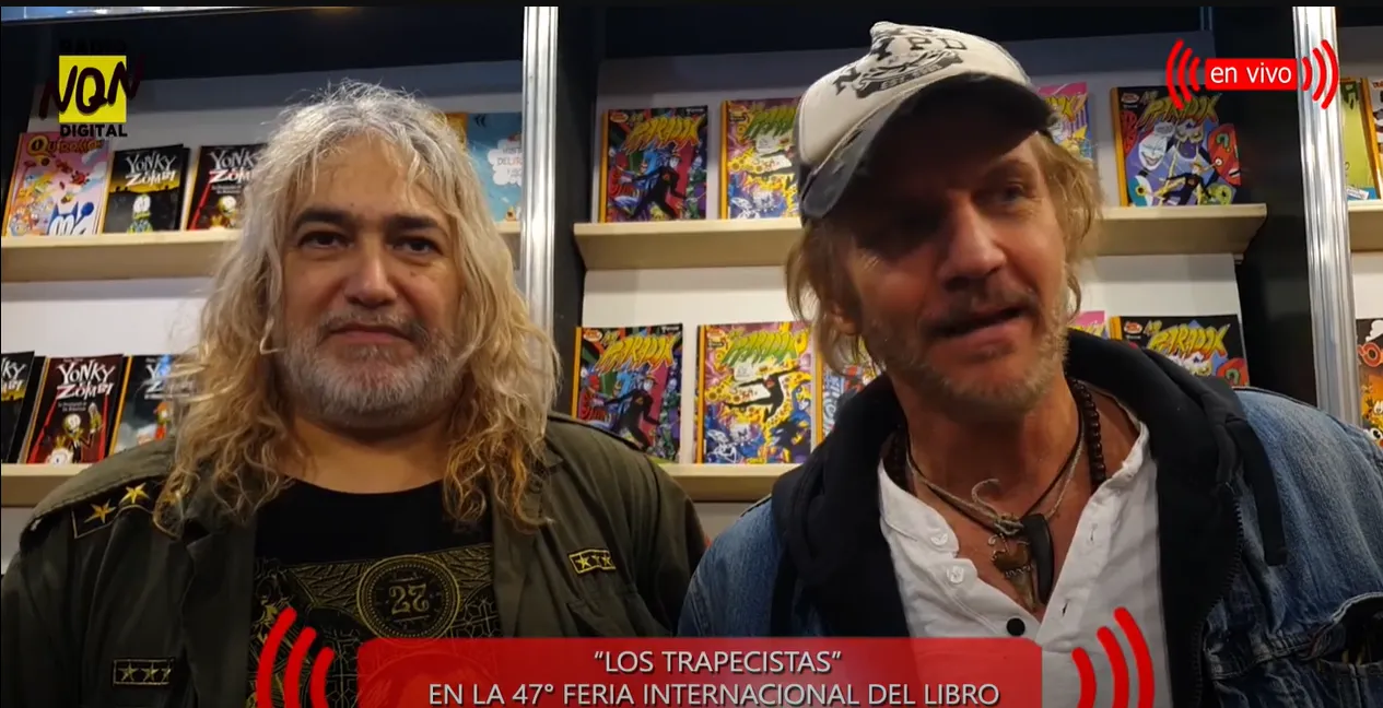 Los Trapecistas en la feria del libro en Buenos Aires