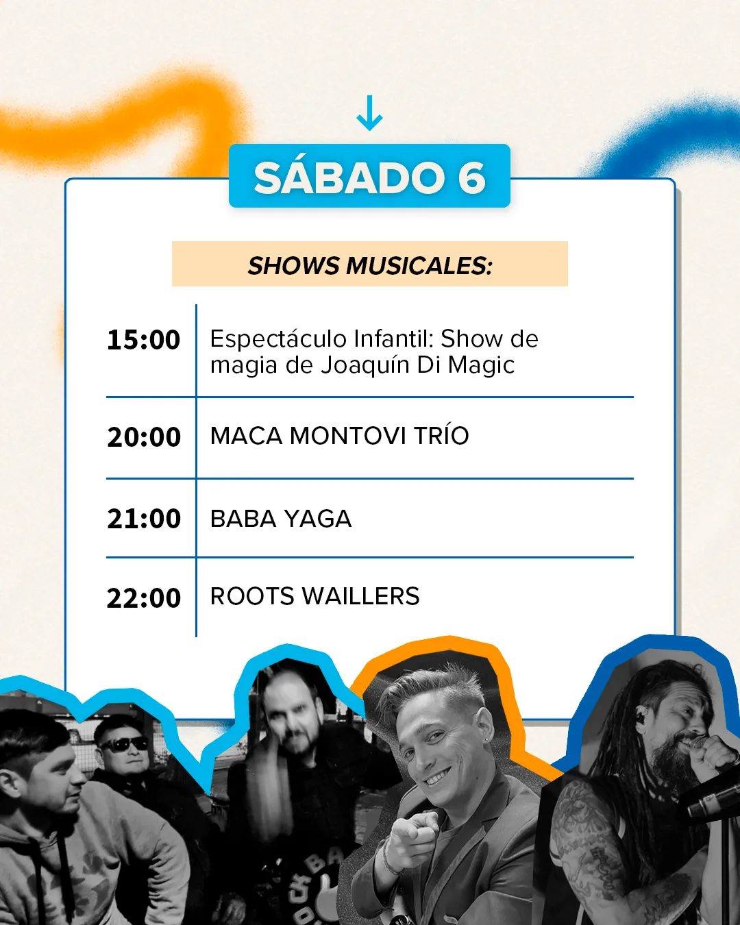 La música se suma a los sabores! 🎶Este finde en el Confluencia de Sabores disfrutá de shows en 