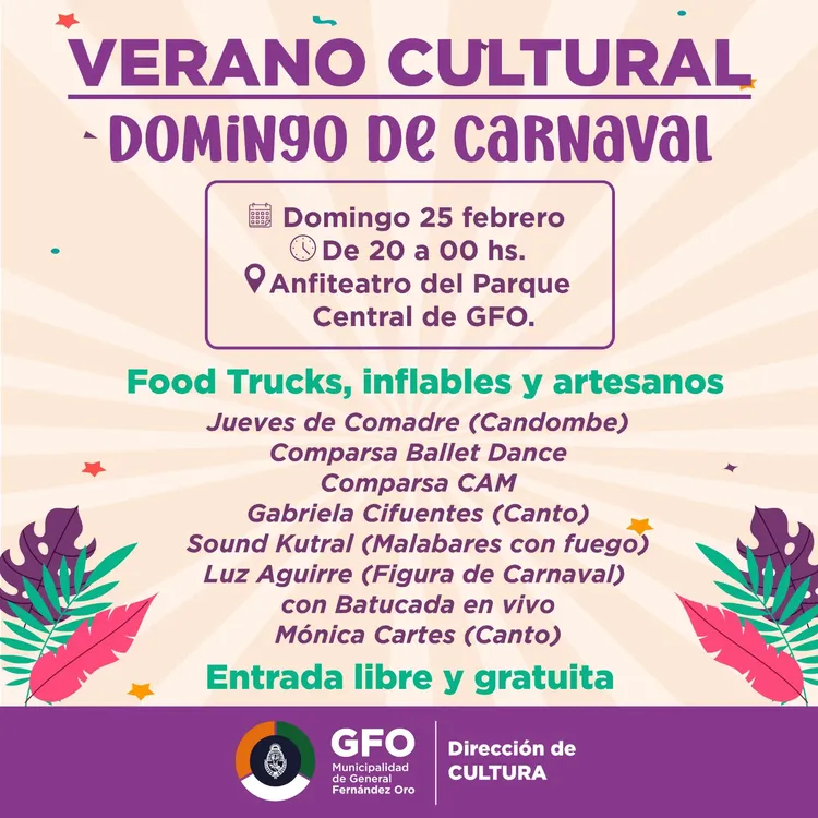 Carnaval en Fernández Oro